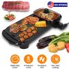 2 In 1 1300W Electric Hot Pot with Grill Smokeless Non-Stick Korean BBQ Grill Shabu Shabu Hot Pot with 5 Firepower Levels for 2-6 People