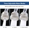 Movable Kitchen Tap Head 360° Rotatable Swivel Water-Saving Faucet Anti-Splash Sink Tap Head Spray Aerator w/ Three Modes Flexible Extended Hose For H