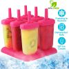 6Pcs Popsicle Molds Reusable Ice Cream DIY Ice Pop Maker Ice Bar Maker Plastic Popsicle Mold For Homemade Iced Snacks