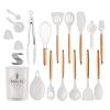 35Pcs Kitchen Cooking Utensils Set Spatula Set Baking Utensil Set Kitchen Accessories Necessities with Holder Egg Whisk Separator Tong Turner Spoons C